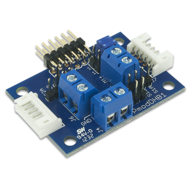 PmodDHB1：双直流电机或单步进电机驱动模块